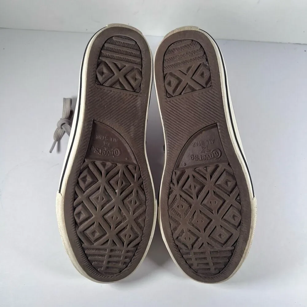 Converse Chuck Taylor All Star Wool Lined Leather Embroidered Shoes Youth Size 3 - Picture 10 of 11